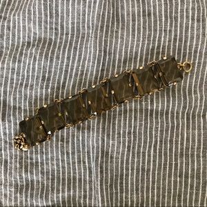 JCREW smoky topaz stone bracelet